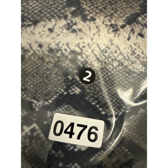 Gracia Pleated Satin Wide Leg Pants Women Medium  Snake Print Flowy Boho - Picture 13 of 13